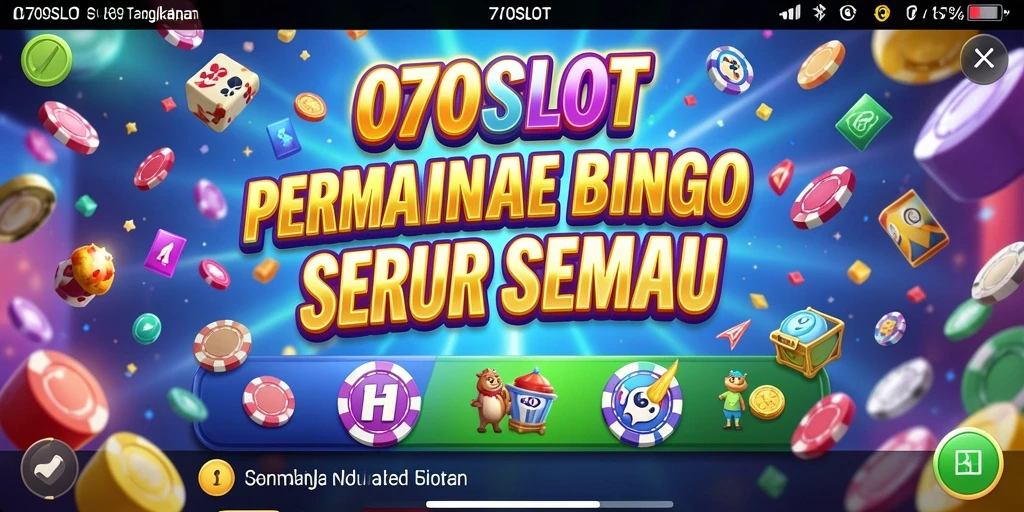 Tampilan gameplay menegangkan dalam 070SLOT dengan berbagai tema bingo.