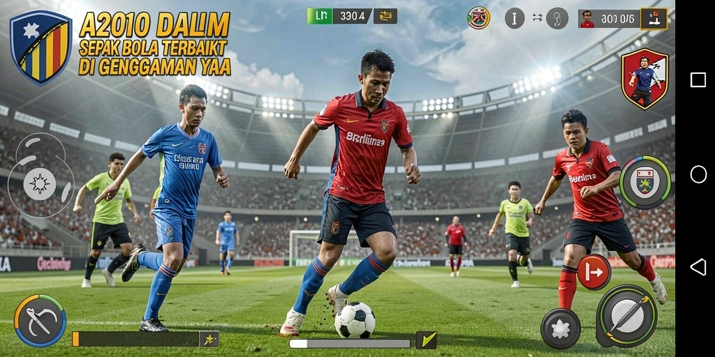 Tampilan gameplay A200M yang mendebarkan dan realistis.