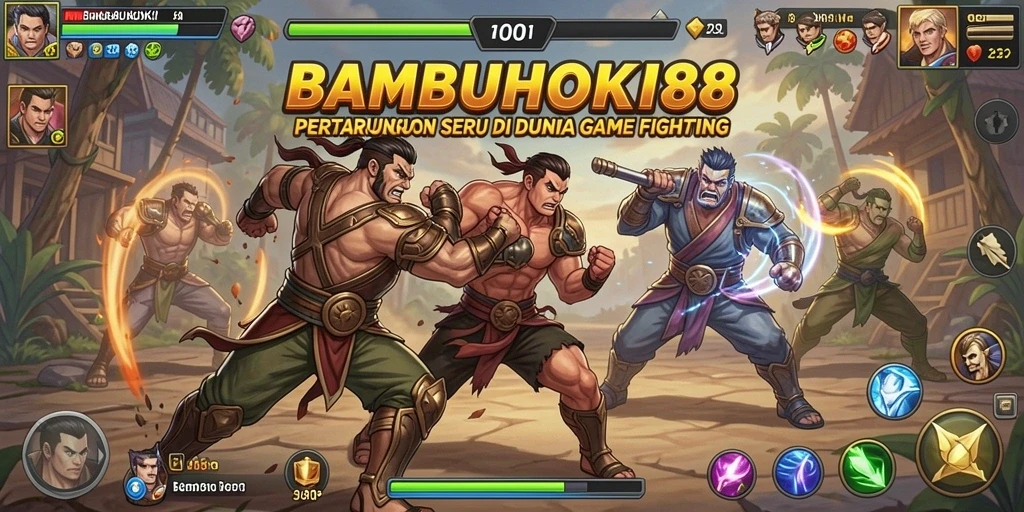 Tampilan gameplay BAMBUHOKI88 yang memukau saat bertarung.