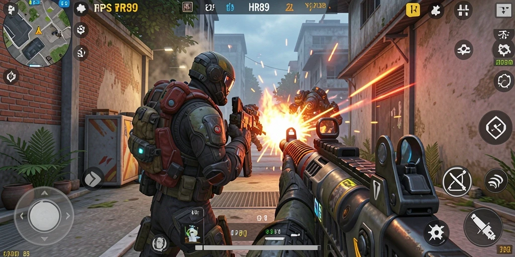 Tampilan gameplay mendebarkan dari HR89 dalam pertempuran TPS.