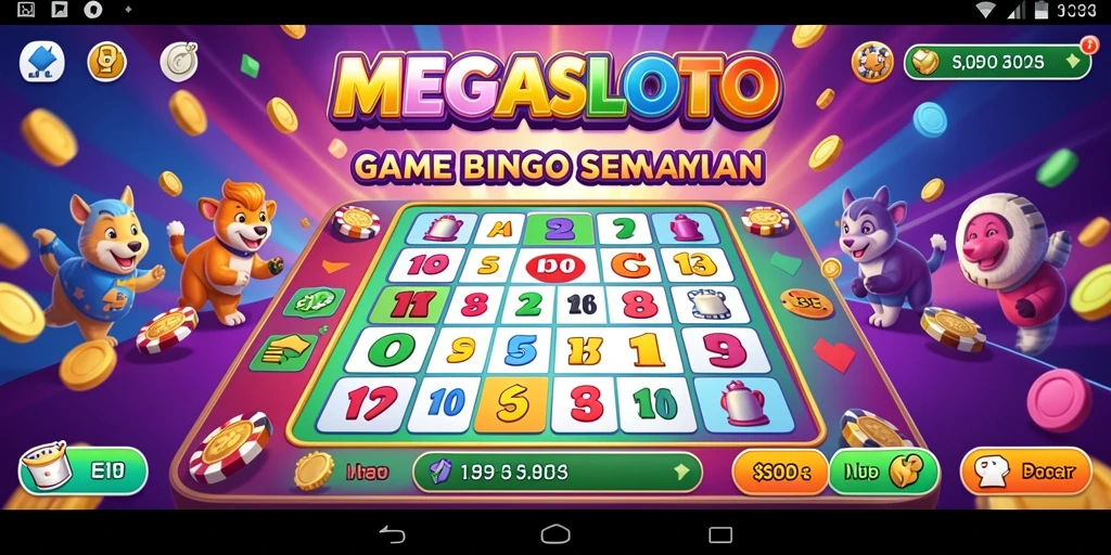 Tampilan gameplay MEGASLOTO yang menegangkan dan menyenangkan.