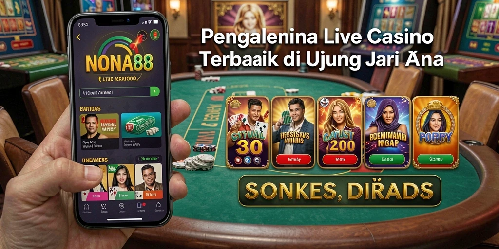 Screenshot gameplay Live Casino NONA88 yang menakjubkan.