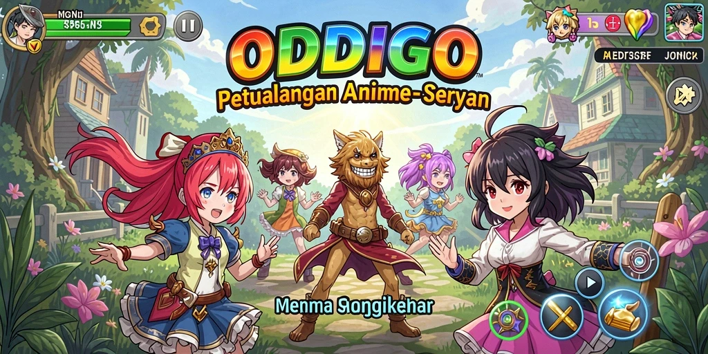 Tampilan menawan dari gameplay ODDIGO yang membuat penggemar anime terpikat.