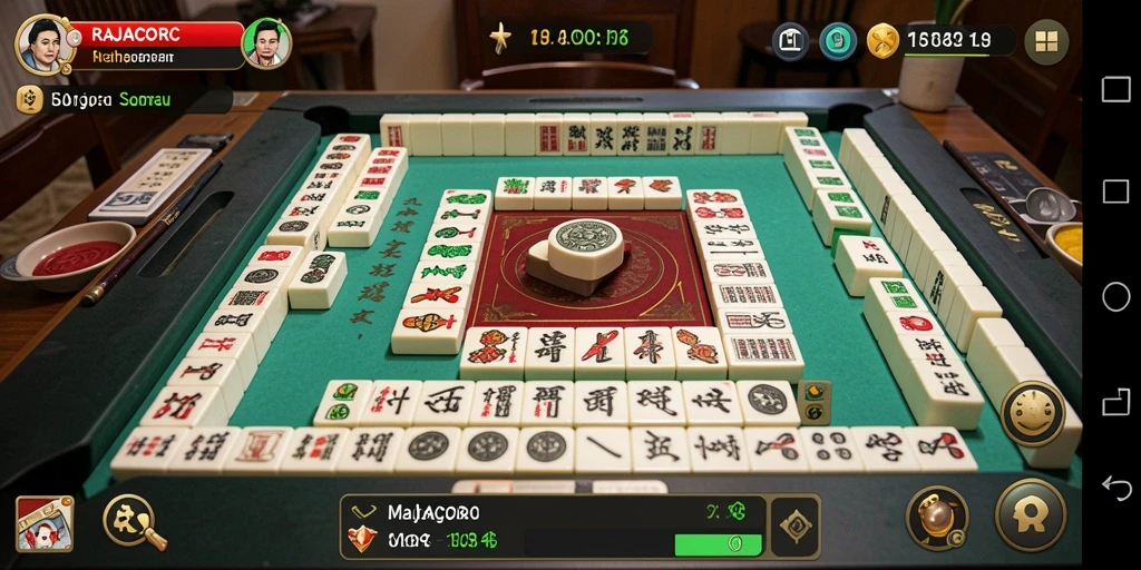 Screenshot gameplay mahjong yang seru dan mengasyikkan.
