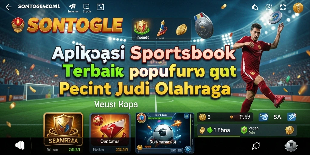 Screenshot tampilan utama SONTOGEL menunjukkan pengguna yang menikmati pengalaman Sportsbook.